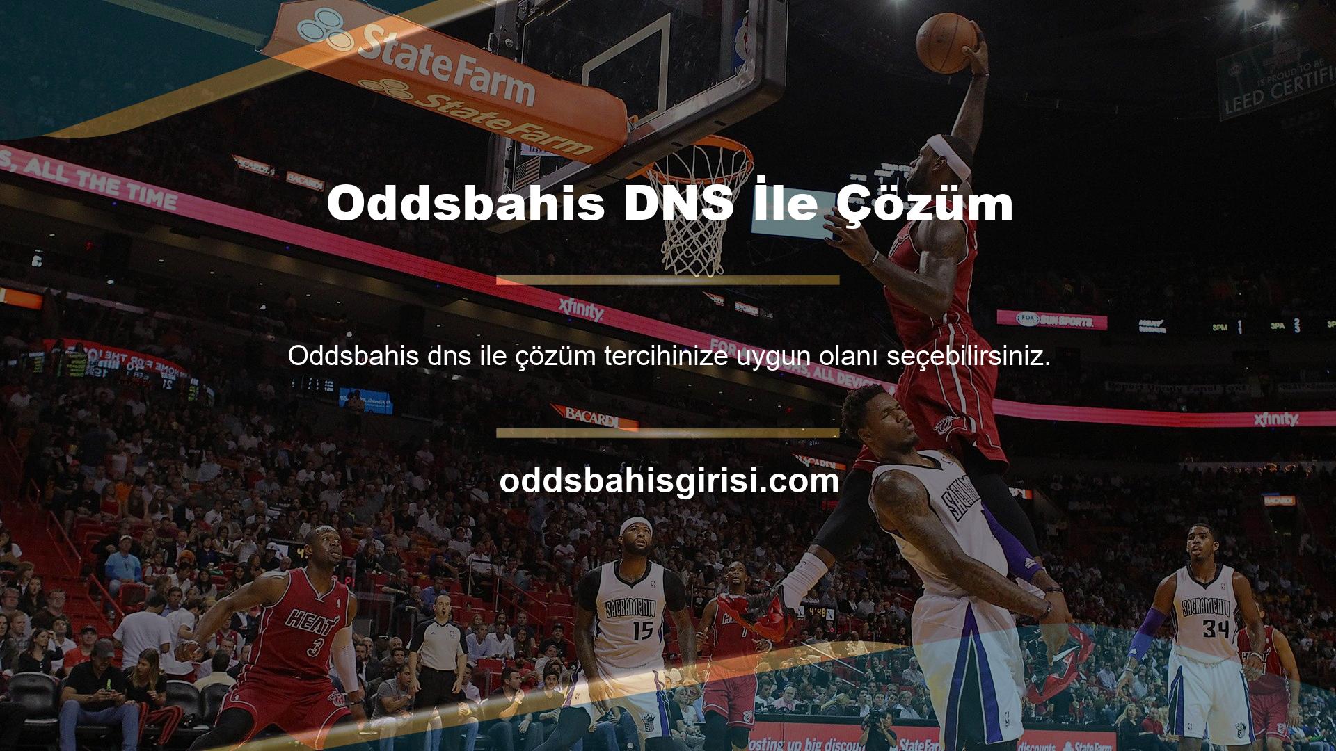 Sorunu çözmenin bir yolu Oddsbahis DNS'yi kullanmaktır